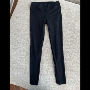 Kira Grace Ankle Tie Black Paisley Leggings